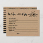 Wünsche, dass der Bald Frau Advice Rustic Karte wi (Vorne/Hinten)