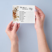 Wünsche, dass der Bald Mrs. Hochzeit im Herbst Sho Flyer (Gruppe)