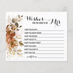 Wünsche, dass der Bald Mrs. Hochzeit im Herbst Sho Flyer