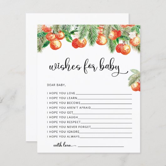 Wünsche der kleinen Süsse im Winter für die Kinder (Vorne/Hinten)