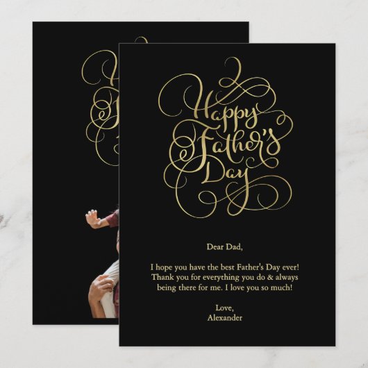 Wünsche des Vaters Einladung (Vorne/Hinten)