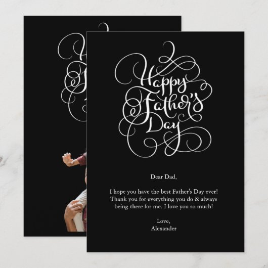 Wünsche des Vaters Einladung (Vorne/Hinten)