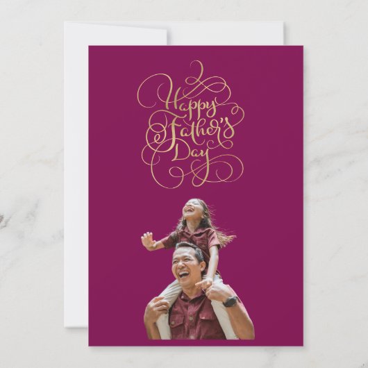 Wünsche des Vaters Einladung (Rückseite)