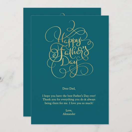 Wünsche des Vaters Einladung (Vorne/Hinten)