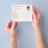 Wünsche eines Babys, Katze, Baby Duschkarte Flyer (Gruppe)