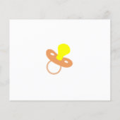 Wünsche eines Babys, Katze, Baby Duschkarte Flyer (Hinten)