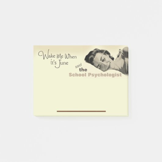 Wünsche eines Schulpsychologen Post-it Notes Klebezettel (Vorderseite)