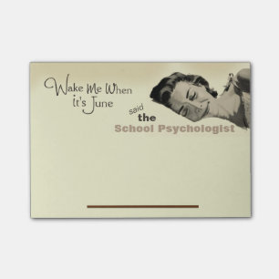 Wünsche eines Schulpsychologen Post-it Notes Klebezettel