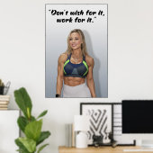 Wünsche es dir nicht, Arbeite dafür Poster (Heimbüro)