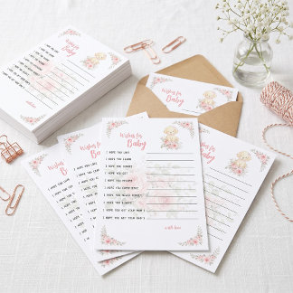Wünsche für Baby Baby Shower Spiel — Golden Girl