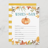 Wünsche für Baby, Babydusche und Wunschzettel (Vorne/Hinten)