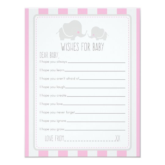 Wunsche Fur Baby Babyparty Spiel Karte Einladung Zazzle De