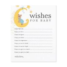 Wünsche für Baby Bear Baby Shower Cards