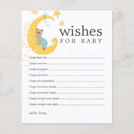 Wünsche für Baby Bear Baby Shower Cards
