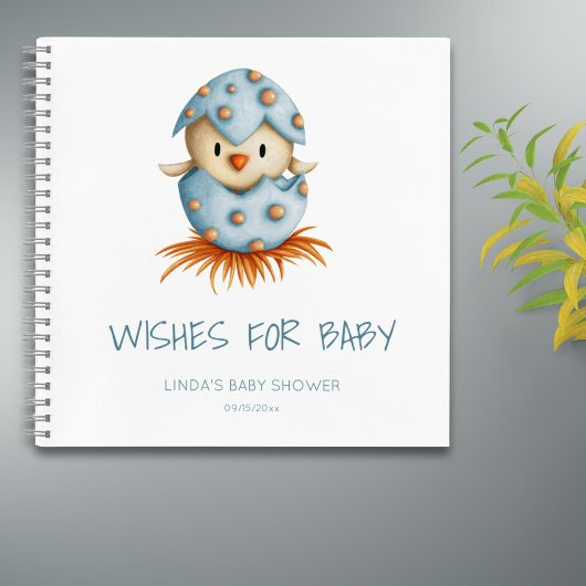 Wünsche für Baby Bird Baby Showbook Notizblock