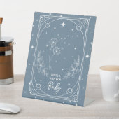 Wünsche für Baby Blue Tarot Babydusche Sockelschild (In SItu)