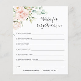 Wünsche für Baby Blush Florals und Grüne