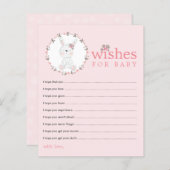 Wünsche für Baby Bunny Baby Duschberatungskarten (Vorne/Hinten)