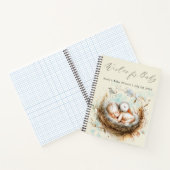 Wünsche für Baby Cute Stork Baby Showbook Notizblock (Innenseite)