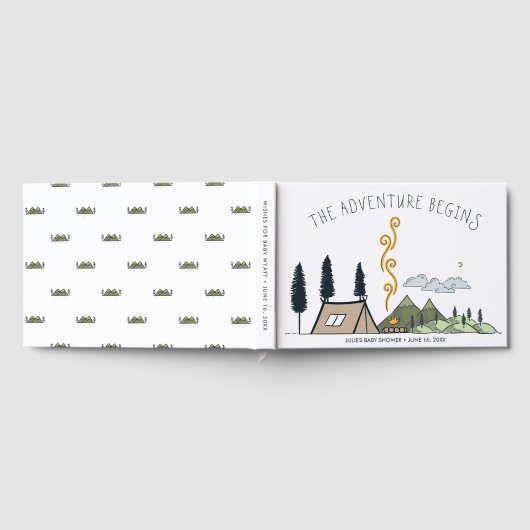 Wünsche für Baby | Das Abenteuer beginnt mit der B Gästebuch (Voll)