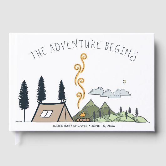 Wünsche für Baby | Das Abenteuer beginnt mit der B Gästebuch (Vorderseite)