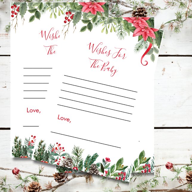 Wünsche für Baby Dusche Winter Weihnachten (Von Creator hochgeladen)