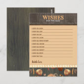 Wünsche für Baby Fall Pumpkin Boys Baby Dusche Postkarte (Vorne/Hinten)