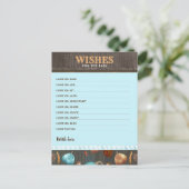 Wünsche für Baby Fall Pumpkin Boys Baby Dusche Postkarte (Stehend Vorderseite)