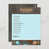 Wünsche für Baby Fall Pumpkin Boys Baby Dusche Postkarte (Vorne/Hinten)