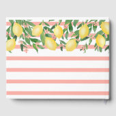 Wünsche für Baby Girl, Limonen Pink Baby Dusche Gästebuch (Rückseite)