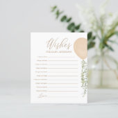 Wünsche für Baby Gold Balloon Baby Showspiel (Stehend Vorderseite)