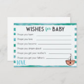 Wünsche für Baby Hinweiskarte (Vorne/Hinten)