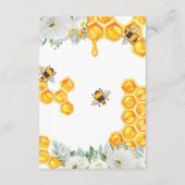 Wünsche für Baby | Hummelbiene Begleitkarte (Rückseite)