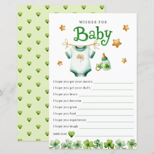 Wünsche für Baby Irish Baby Showgame Card