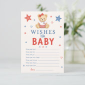 Wünsche für Baby Mädchen Karte (Stehend Vorderseite)