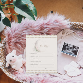 Wünsche für Baby Moon Child | Boho Hippie