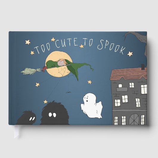 Wünsche für Baby | Niedlich-Kleine-HexenBaby-Dusch Gästebuch (Vorderseite)