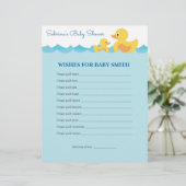 Wünsche für Baby Niedlich Rubber Duck Baby Duck Sh (Stehend Vorderseite)