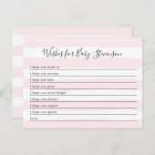 Wünsche für Baby, pinkfarbene Mädchen-Dusche Postkarte (Vorne/Hinten)