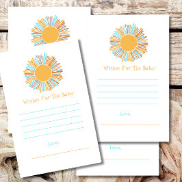 Wünsche für Baby Retro Boho Sun Baby Dusche Thema
