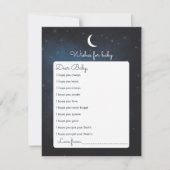 Wünsche für Baby Showgame Card Einladung (Vorderseite)