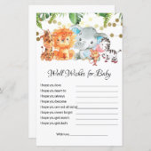 Wünsche für Baby Showspiele (Vorne/Hinten)