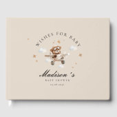 Wünsche für Baby! Teddy Bear & Airplane Gästebuch (Vorderseite)