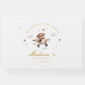 Wünsche für Baby! Teddy Bear & Airplane Gästebuch (Vorderseite)