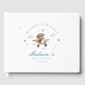 Wünsche für Baby! Teddy Bear & Airplane Gästebuch (Vorderseite)