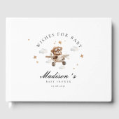 Wünsche für Baby! Teddy Bear & Airplane Gästebuch (Vorderseite)