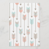 Wünsche für Baby Tribal Arrows Duschspiel Hinweiskarte (Rückseite)