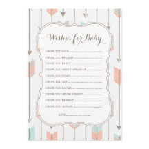 Wünsche für Baby Tribal Arrows Duschspiel