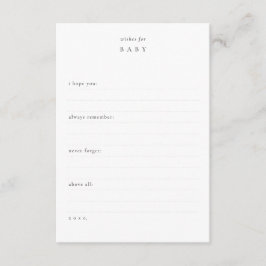 Wünsche für Baby + Vorhersagen | Duschschlange Mitteilungskarte