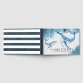 Wünsche für Baby | Whales-Babydusche Gästebuch (Voll)